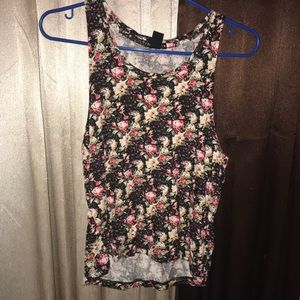 Floral printed muscle tank